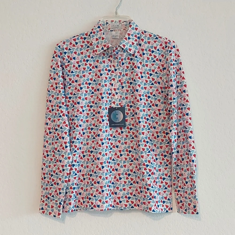 LEON LEVIN Long Sleeve Polo shirt NWT